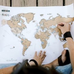 Mapa mundi para rascar