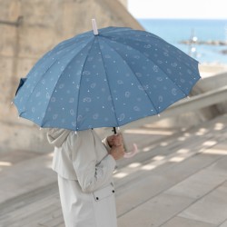 Paraguas Azul Estampado...
