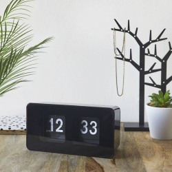 Reloj de Mesa Flip Clock Negro