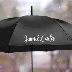 Paraguas Negro Personalizado